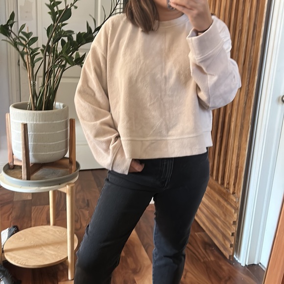 Zara relaxed fit Pullover Beige‎ Sweatshirt. Size L - Picture 7 of 10